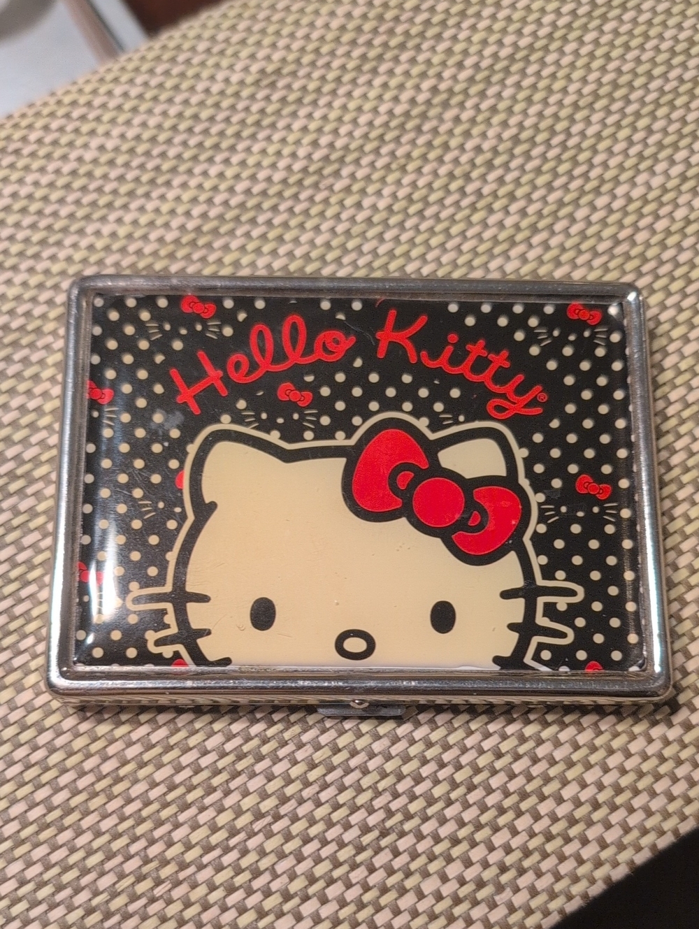 Hello Kitty Black Card & Money Holder Rare Find